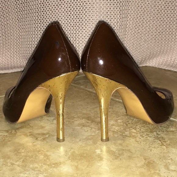 Guess Daniel heels Brown & Gold 7.5 - Picture 5 of 6